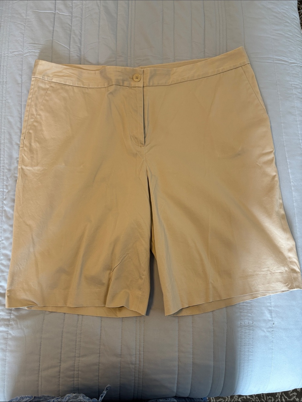 Talbots Cream Beige Bermuda Shorts